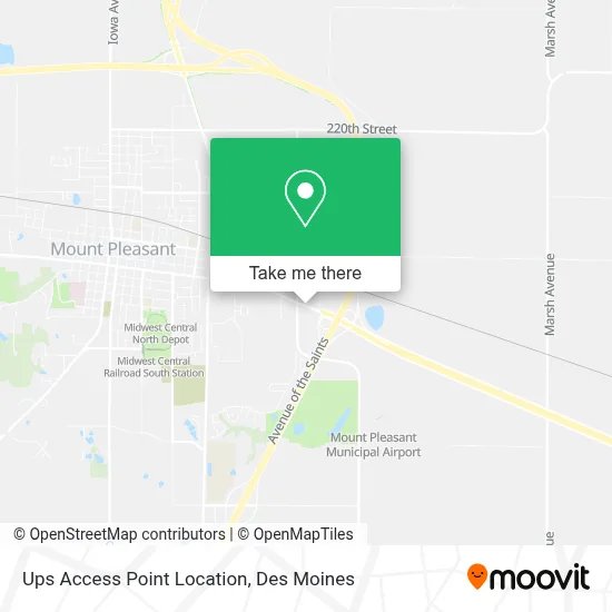 Ups Access Point Location map