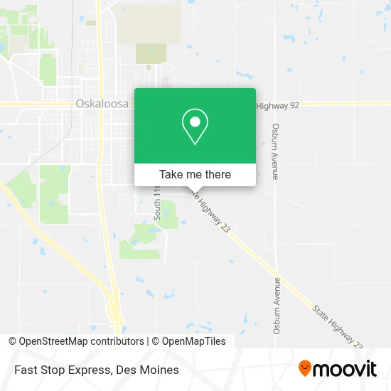 Fast Stop Express map