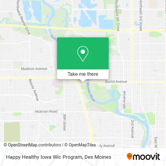 Happy Healthy Iowa Wic Program map