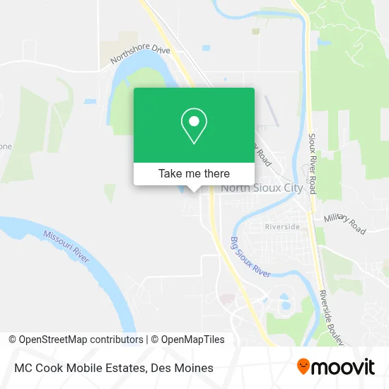 MC Cook Mobile Estates map