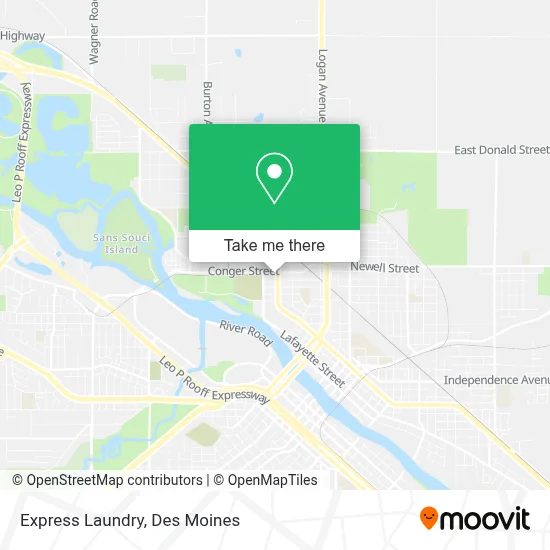 Express Laundry map