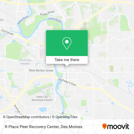 R Place Peer Recovery Center map