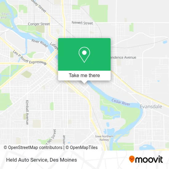 Held Auto Service map