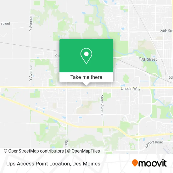 Ups Access Point Location map