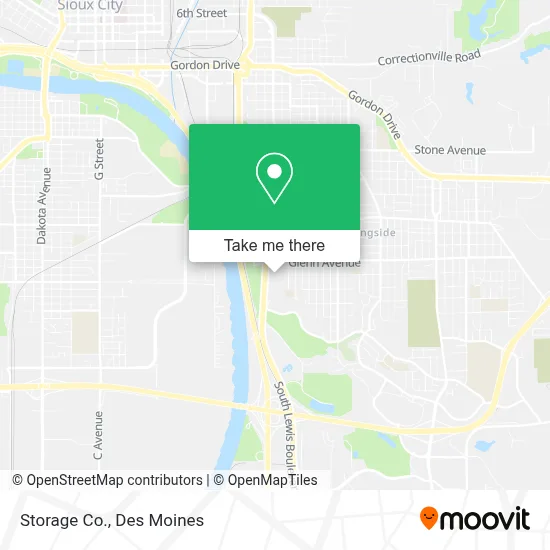 Storage Co. map