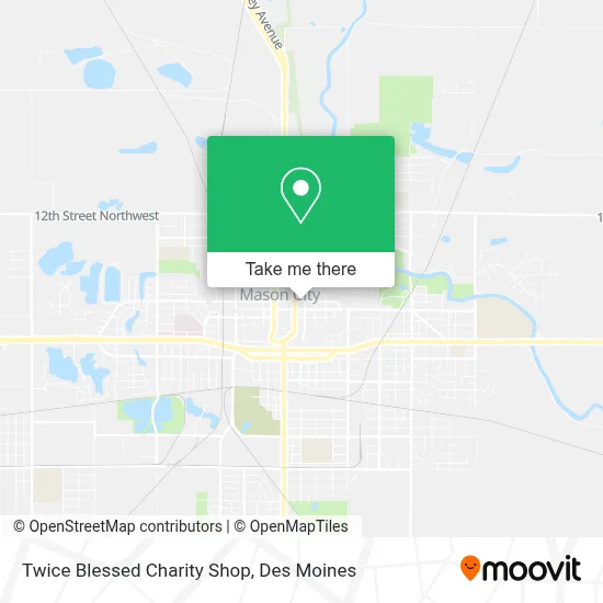 Twice Blessed Charity Shop map