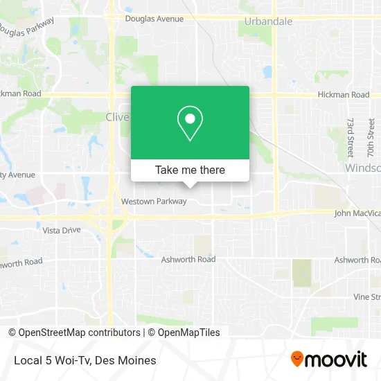Local 5 Woi-Tv map