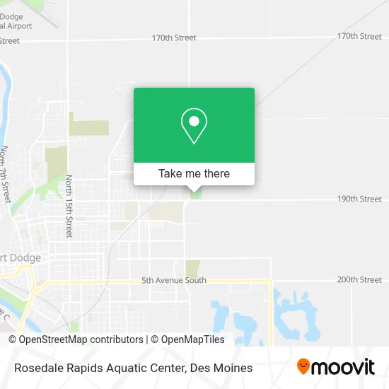 Rosedale Rapids Aquatic Center map
