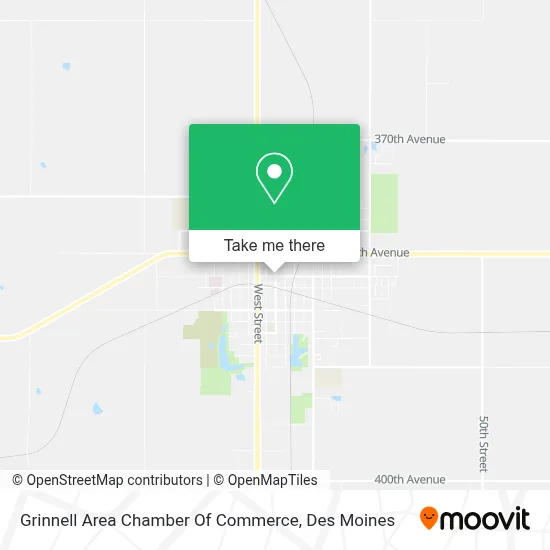 Grinnell Area Chamber Of Commerce map