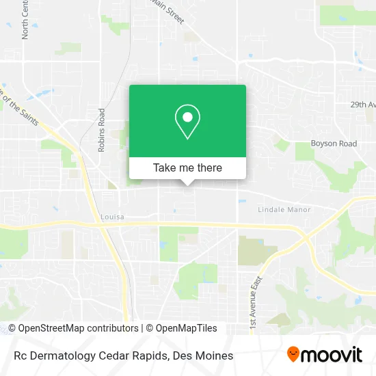 Rc Dermatology Cedar Rapids map
