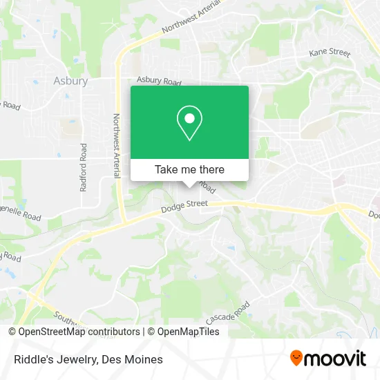 Riddle's Jewelry map
