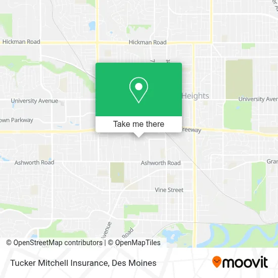 Tucker Mitchell Insurance map