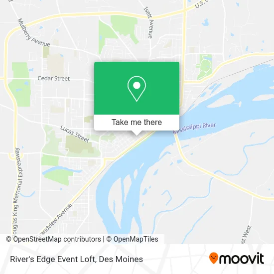 River's Edge Event Loft map