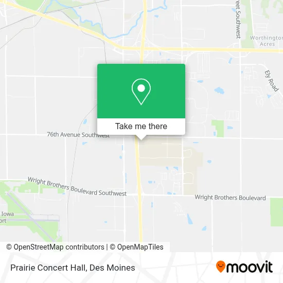 Prairie Concert Hall map