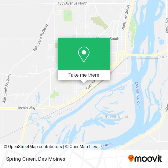 Spring Green map