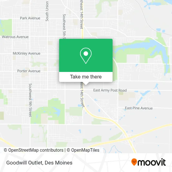 Goodwill Outlet map