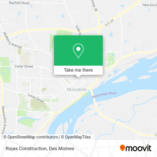 Rojas Construction map