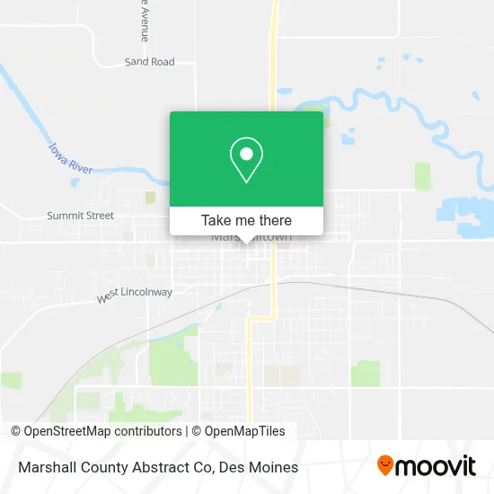 Marshall County Abstract Co map