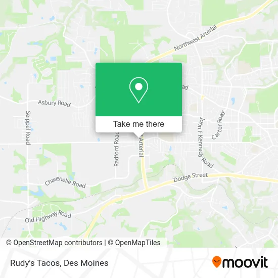 Rudy's Tacos map