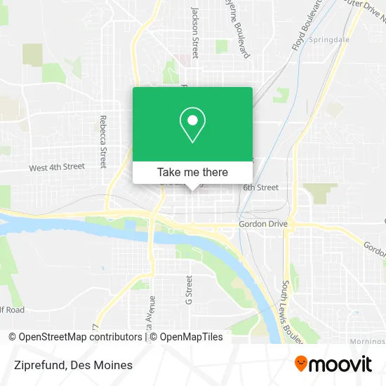 Ziprefund map