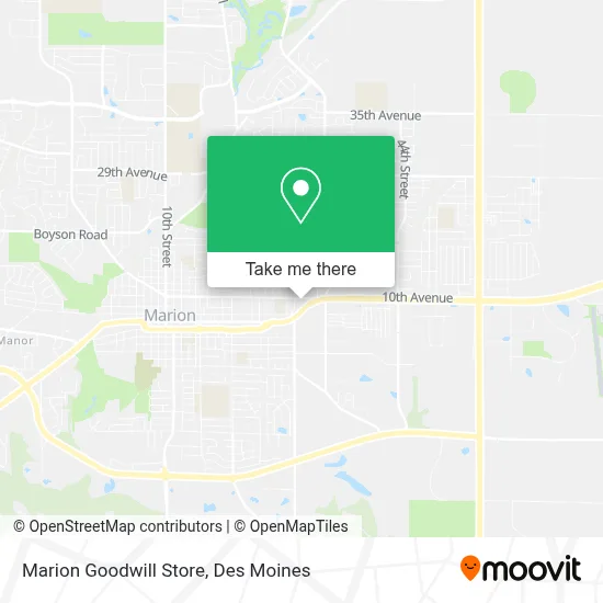 Marion Goodwill Store map