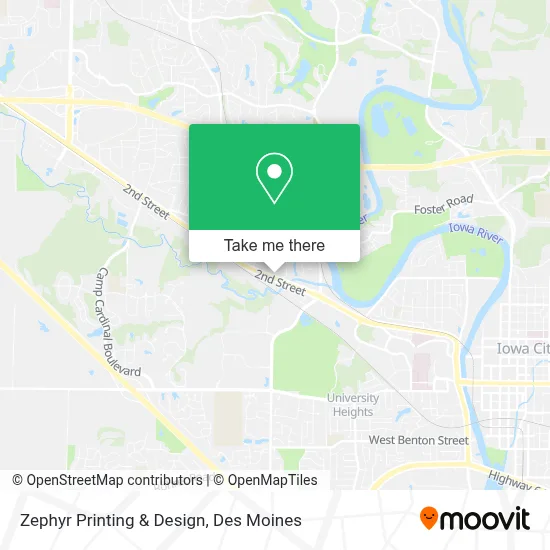 Zephyr Printing & Design map