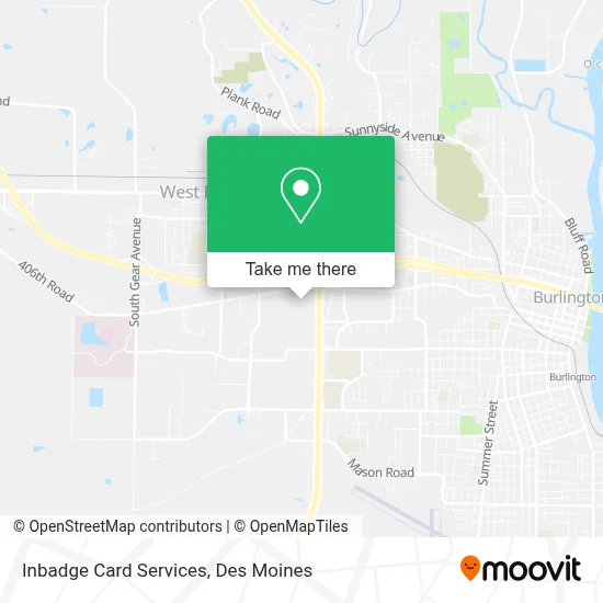 Inbadge Card Services map