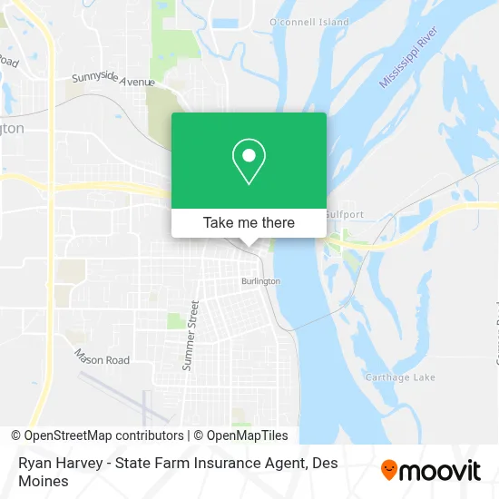 Ryan Harvey - State Farm Insurance Agent map
