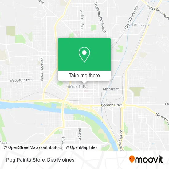 Ppg Paints Store map