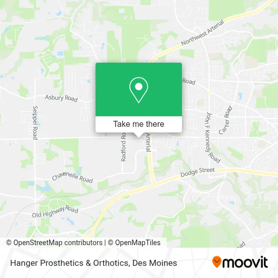 Hanger Prosthetics & Orthotics map