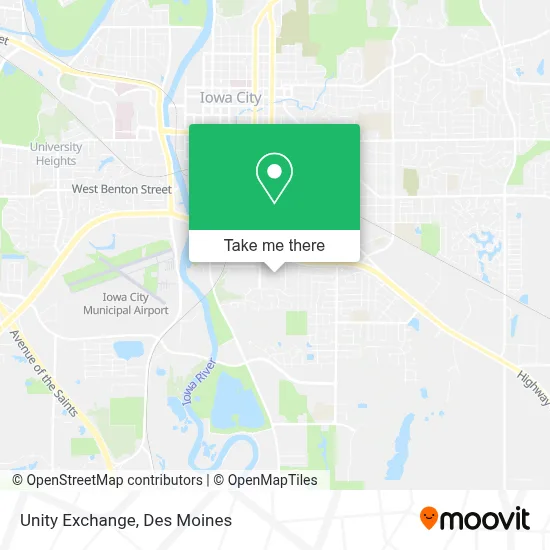 Unity Exchange map