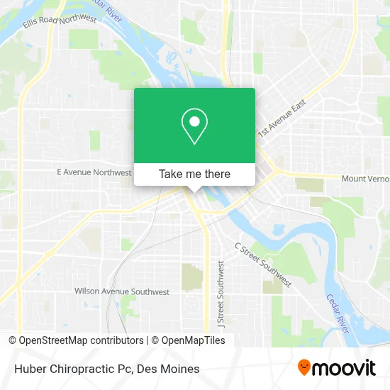 Huber Chiropractic Pc map