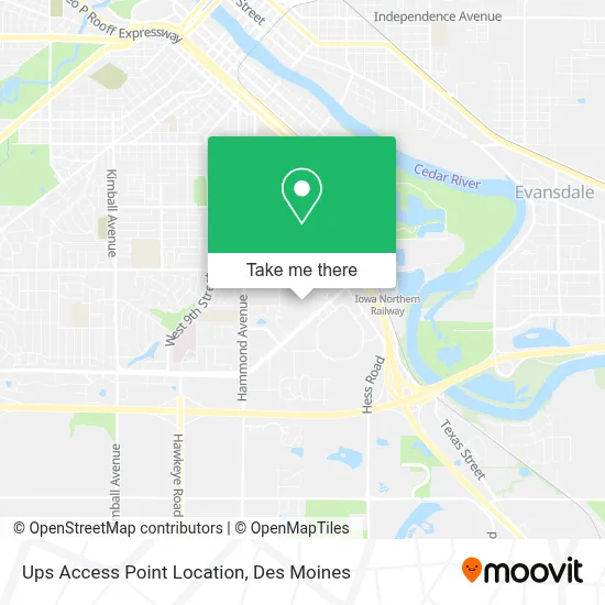 Ups Access Point Location map