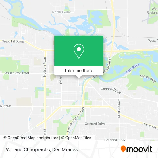 Vorland Chiropractic map