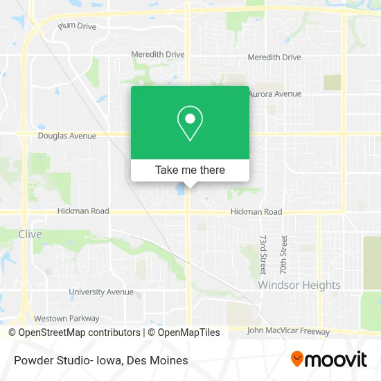 Powder Studio- Iowa map