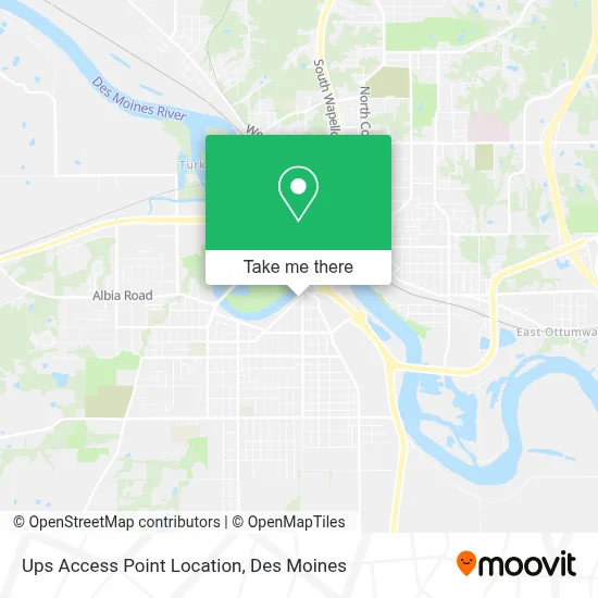 Ups Access Point Location map
