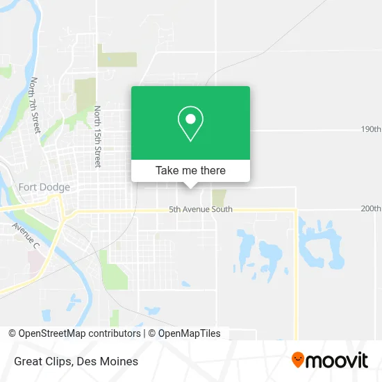 Great Clips map