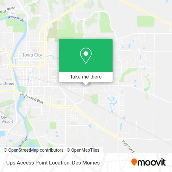 Ups Access Point Location map