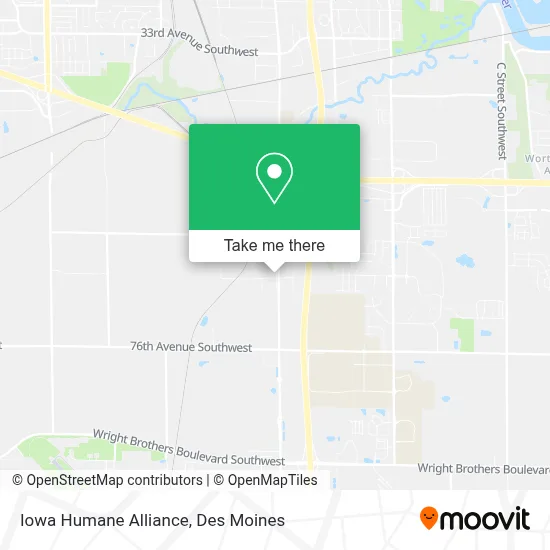 Iowa Humane Alliance map