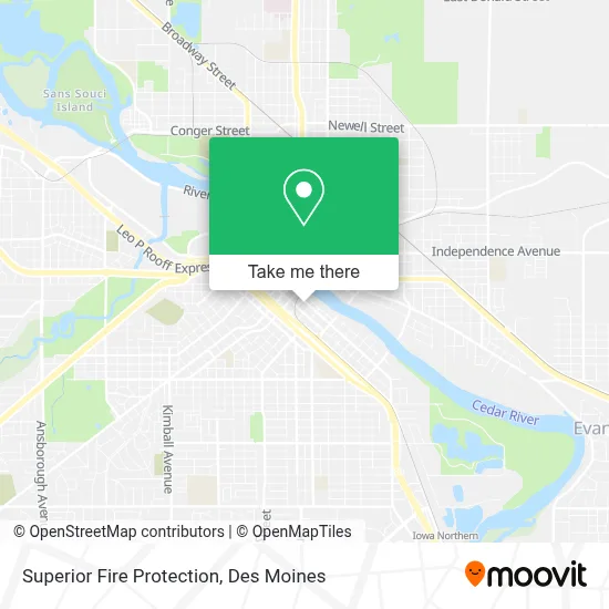 Superior Fire Protection map
