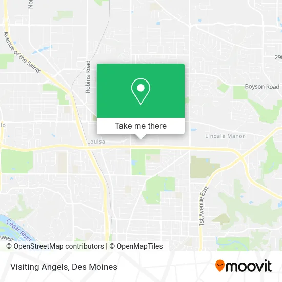 Visiting Angels map