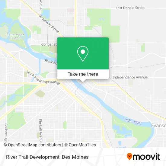 River Trail Development map