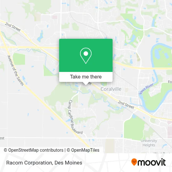 Racom Corporation map