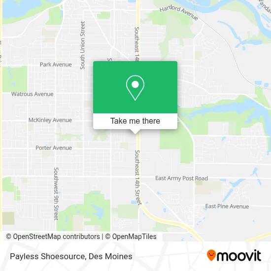 Payless Shoesource map