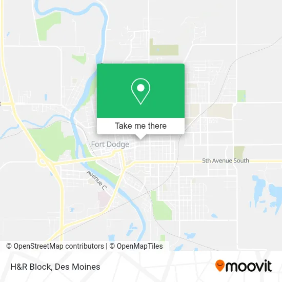H&R Block map