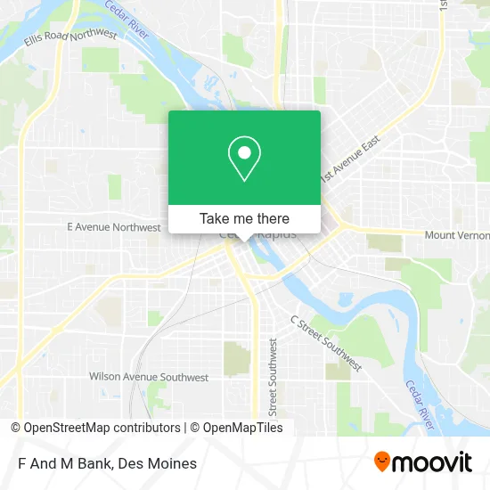 F And M Bank map