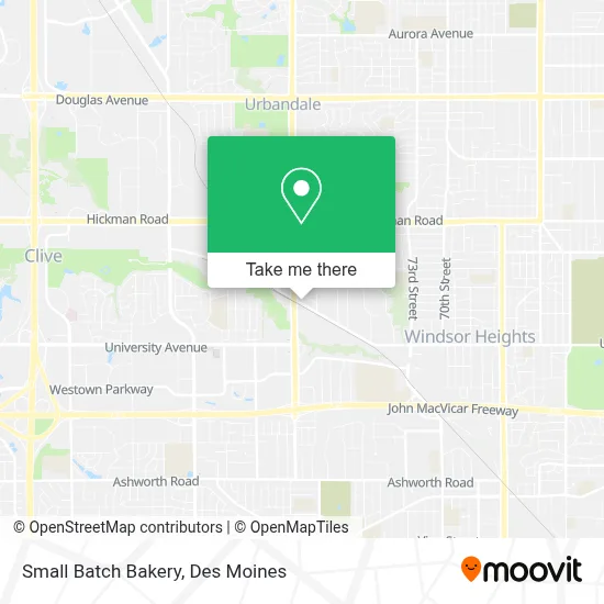 Small Batch Bakery map