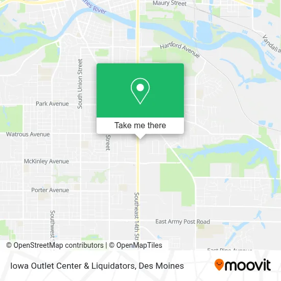 Iowa Outlet Center & Liquidators map