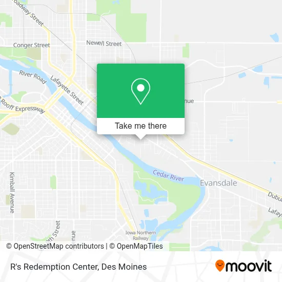 R's Redemption Center map