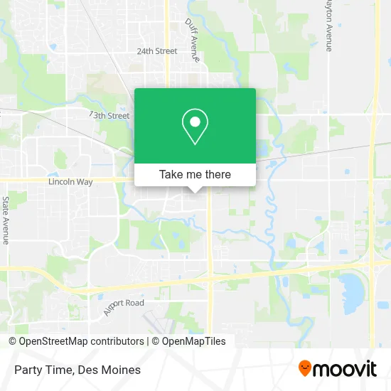 Party Time map